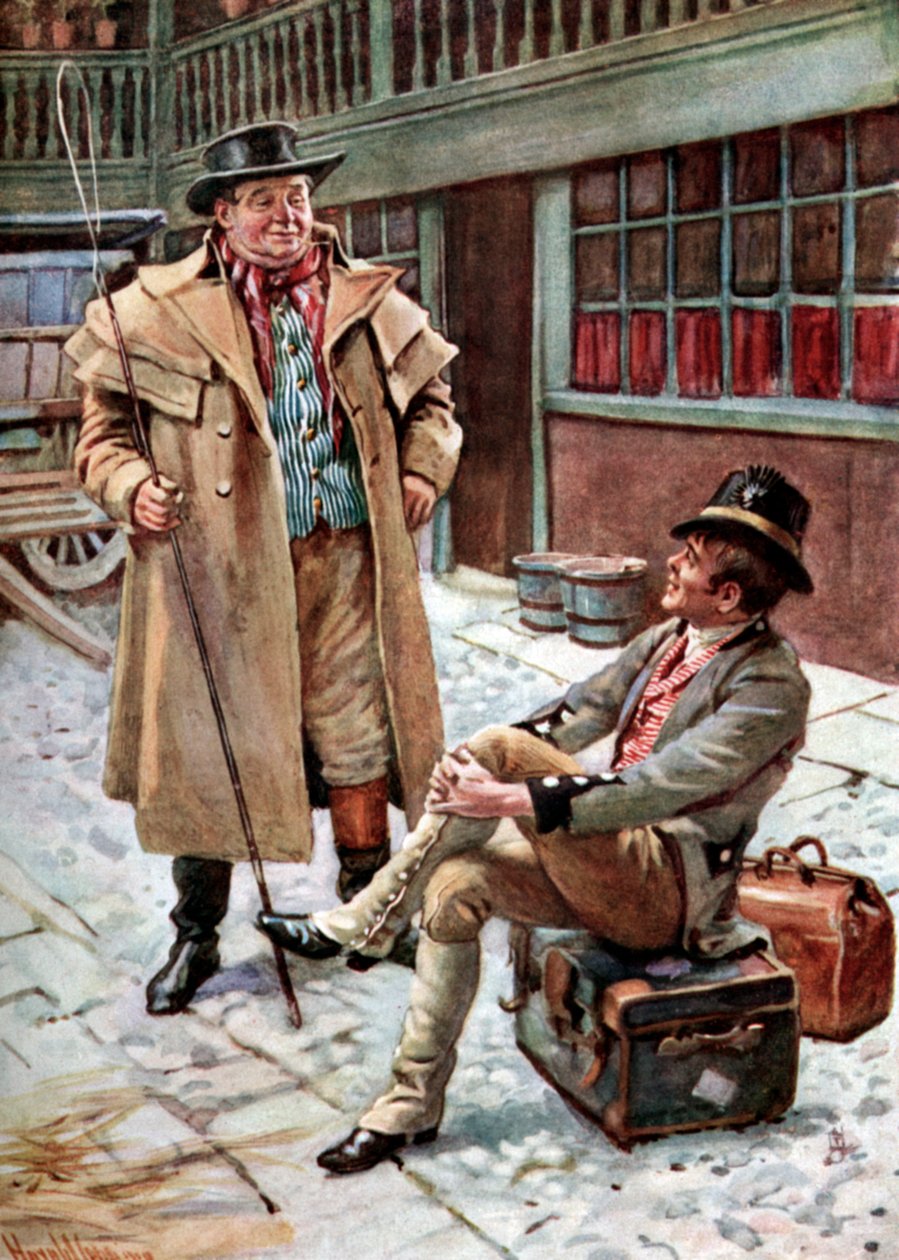 Charles Dickensin Pickwick-paperit tekijältä Harold Copping
