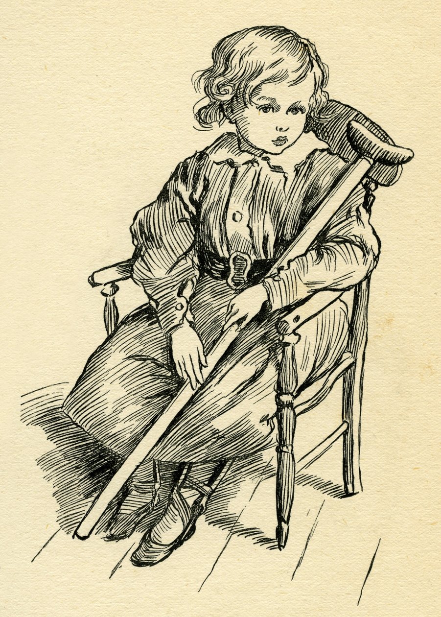 Tiny Tim Charles Dickensin joululaulussa tekijältä Harold Copping