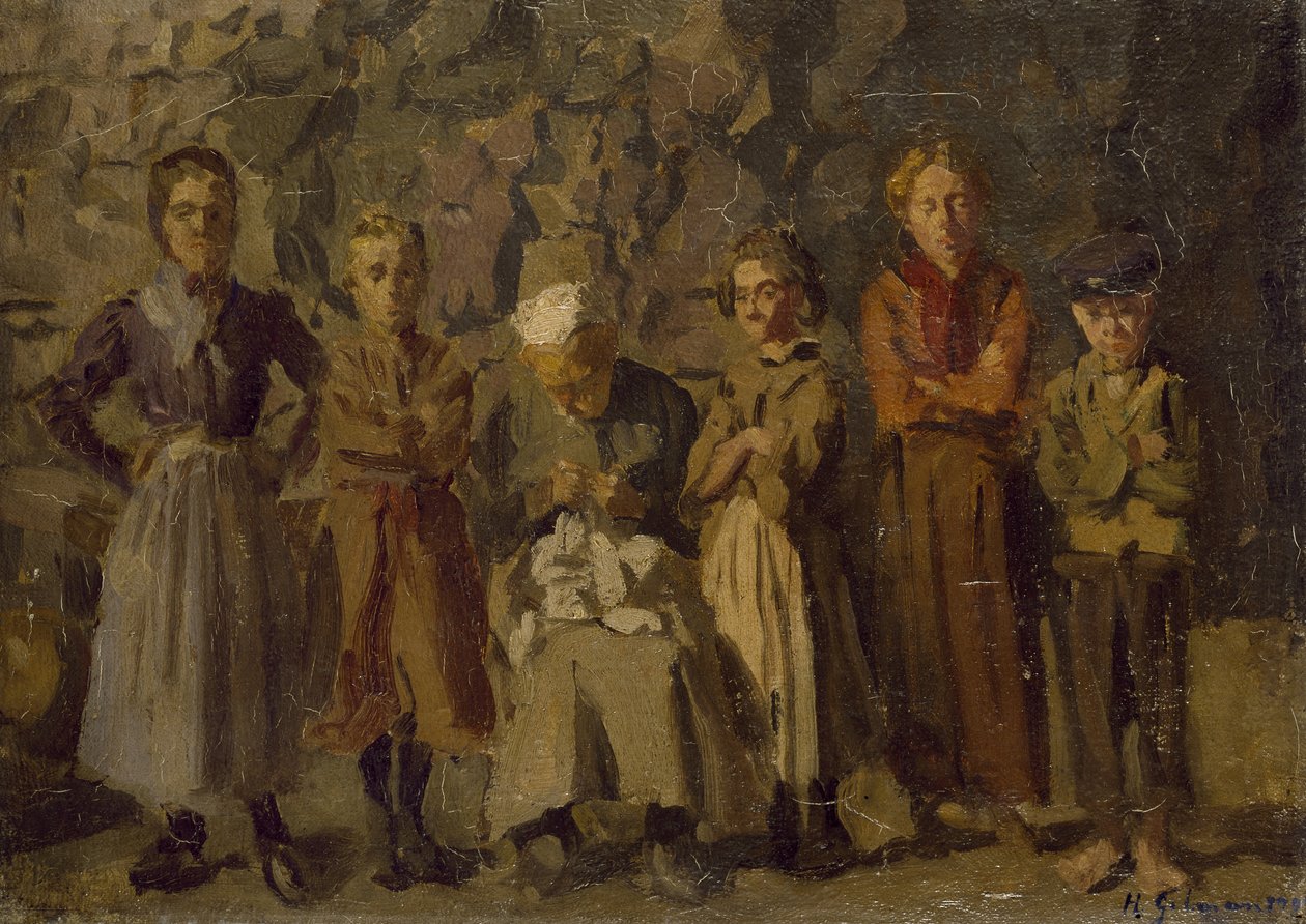 Cave Dwellers, Dieppe, 1907 tekijältä Harold Gilman