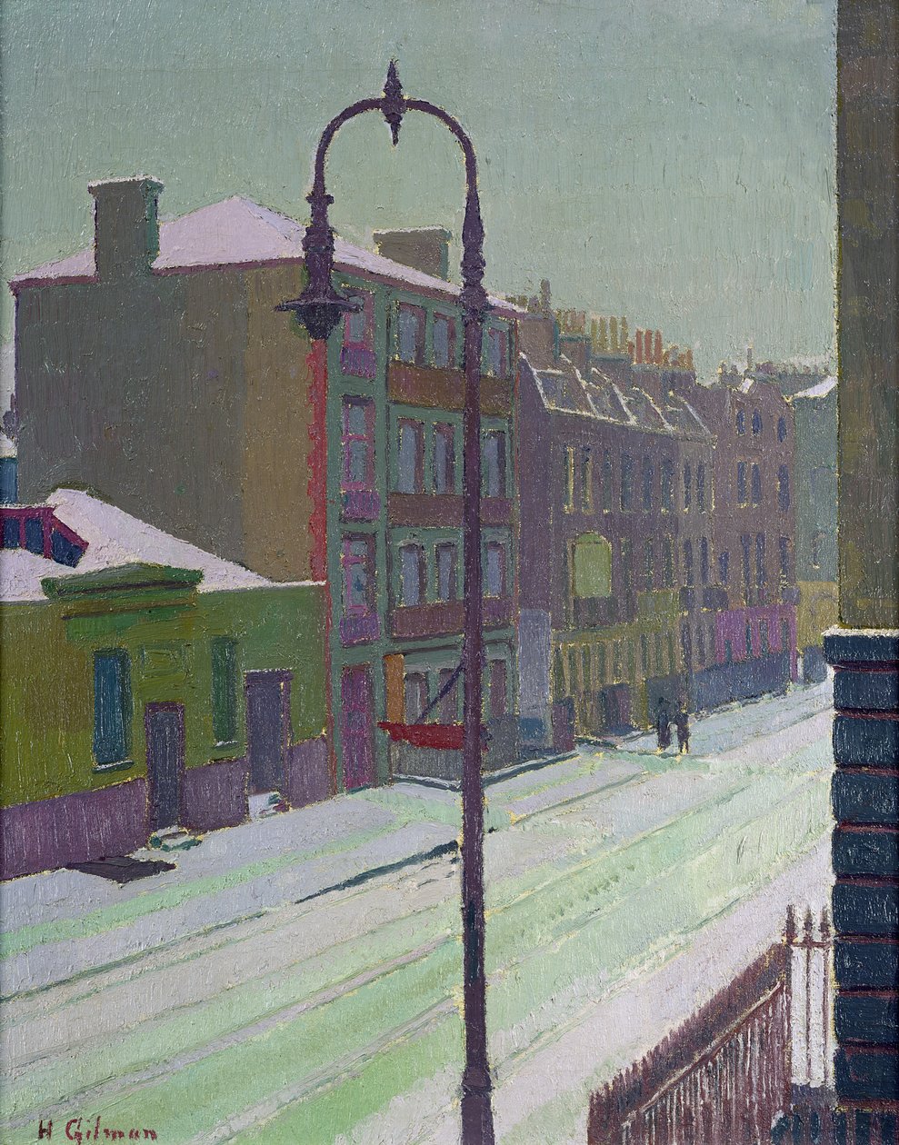 London Street lumessa, 1917 tekijältä Harold Gilman