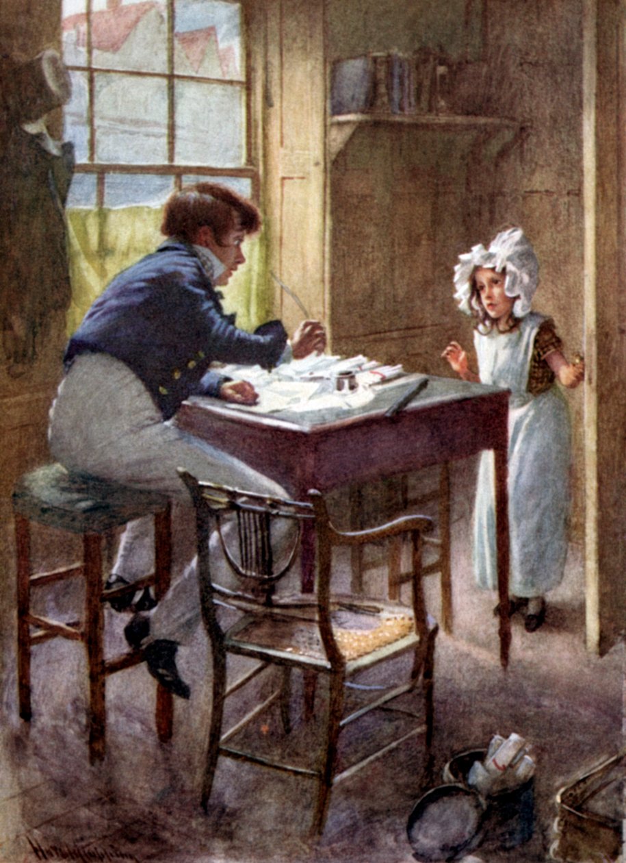 Charles Dickensin "The Old Curiosity Shop". tekijältä Harold Copping