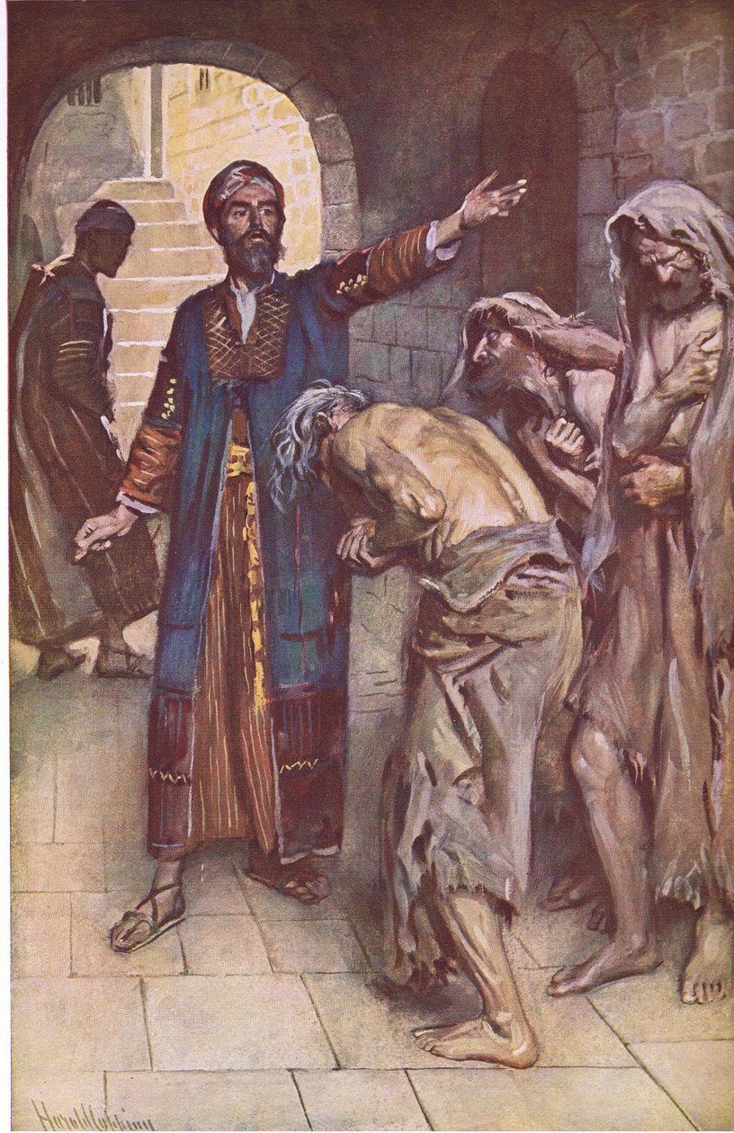 Isaiah ja sanansaattajat, kuvitus kuvista, jotka opettavat kruunusarjan, 1920 tekijältä Harold Copping