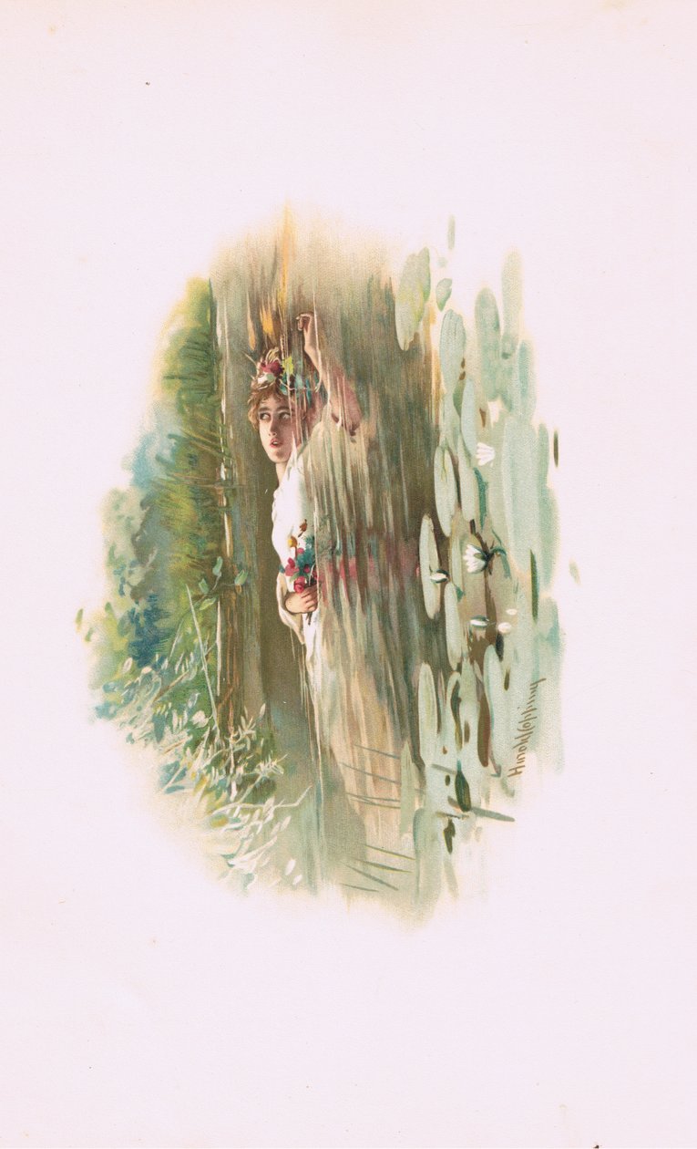 Ophelia, kuvitus Hamletista tekijältä Harold Copping