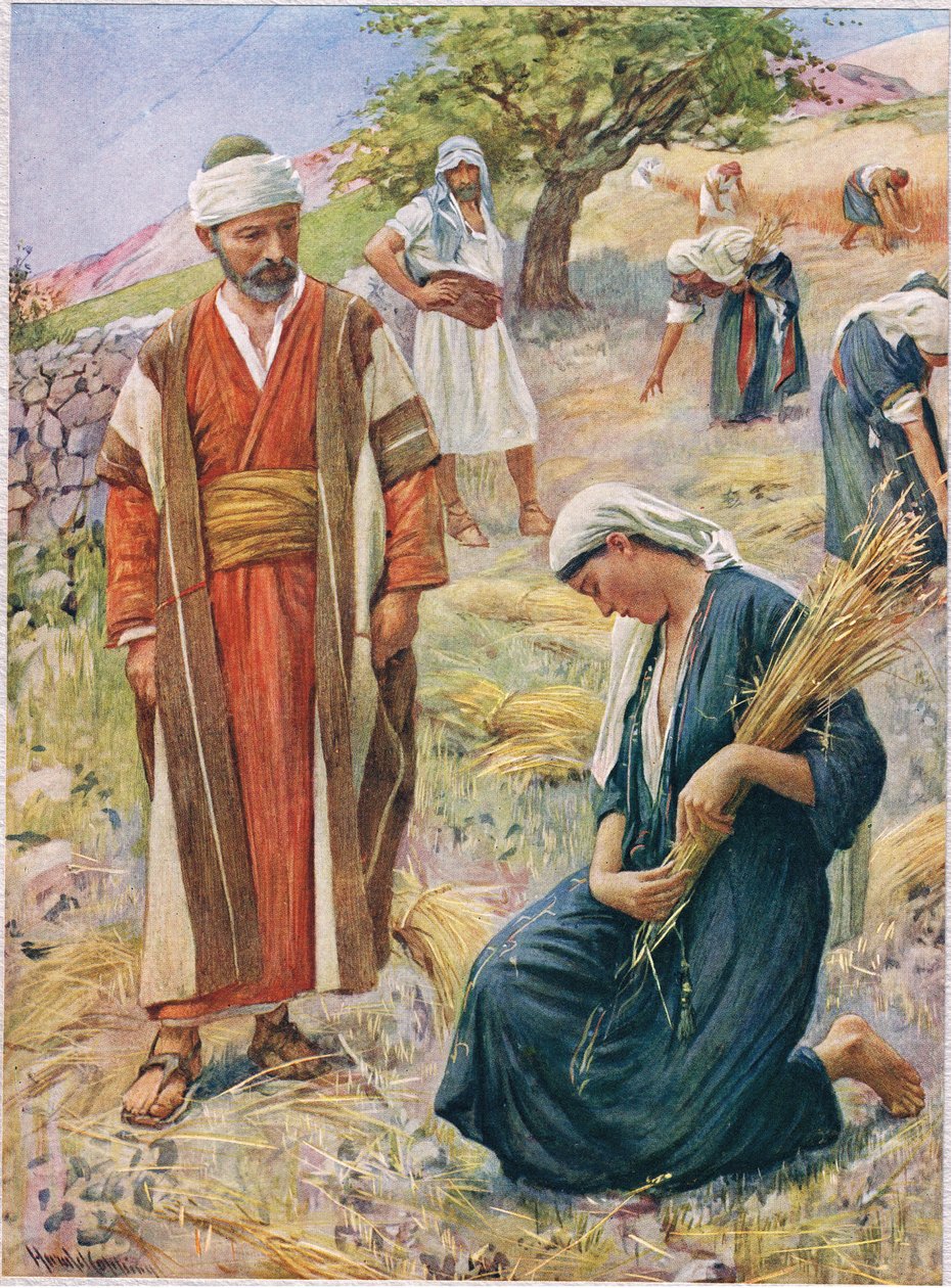 Ruth, kuvitus teoksesta "Women of the Bible", julkaissut The Religious Tract Society, 1927 tekijältä Harold Copping