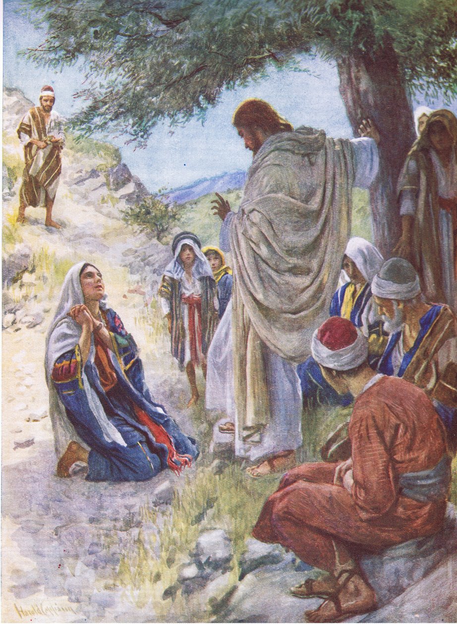 Martan usko, kuvitus kuvista, jotka opettavat kruunusarjan, 1920 tekijältä Harold Copping
