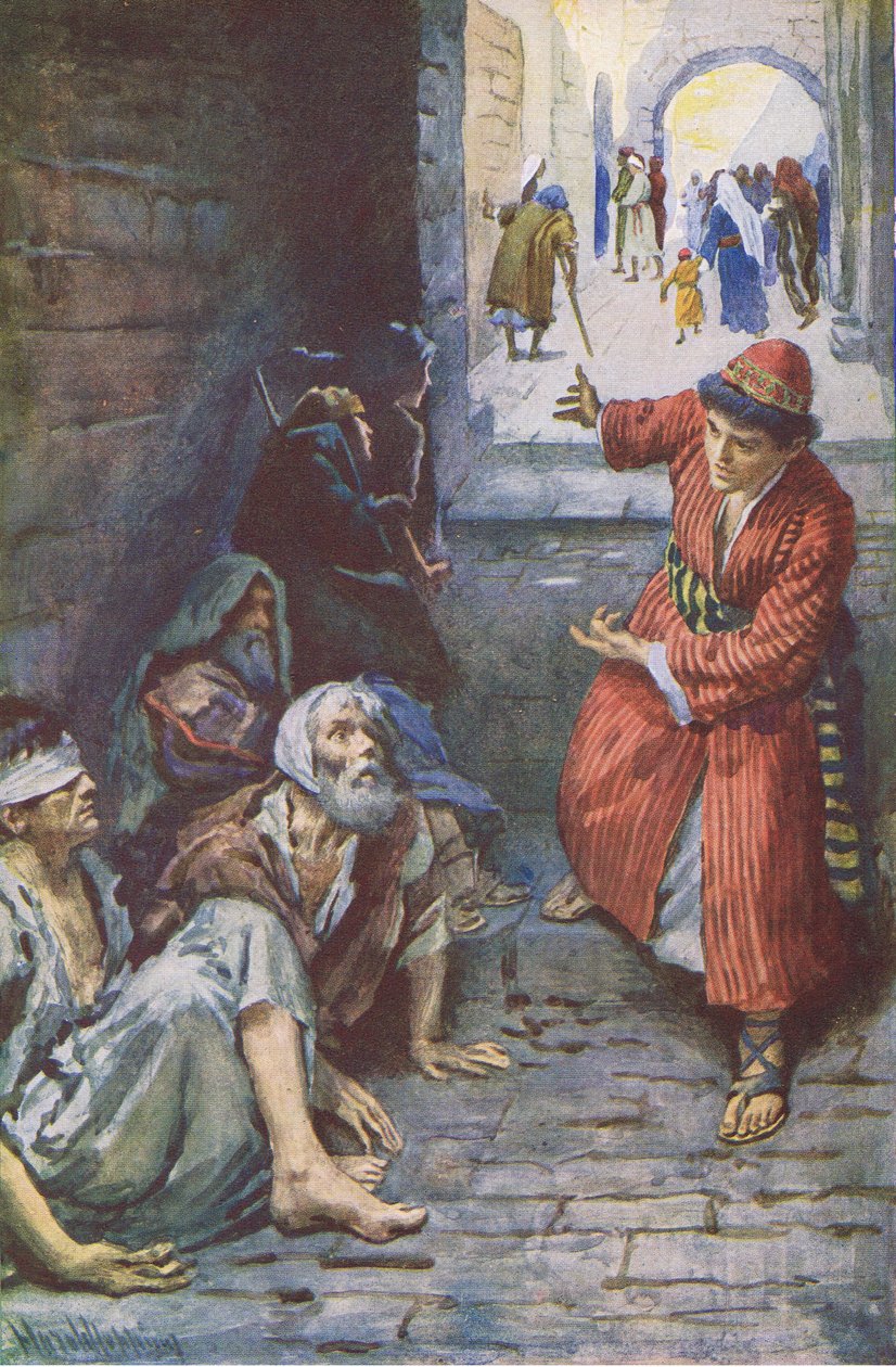 Upea kutsu, kuvitus Harold Copping Picturesista: The Crown Series, noin 1920-luku tekijältä Harold Copping