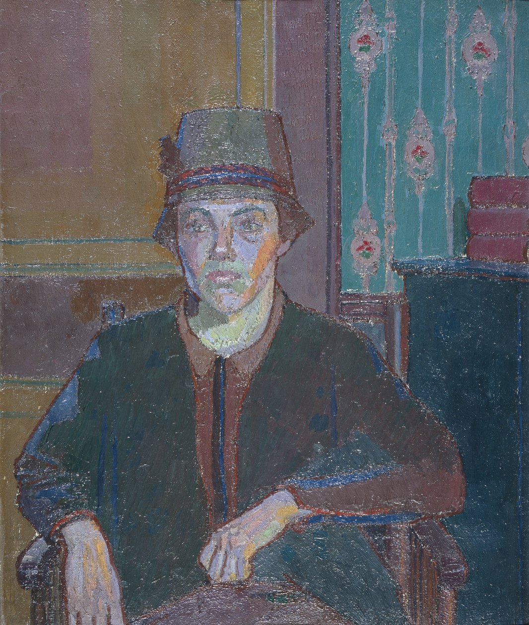 Nainen (öljy kankaalle) tekijältä Harold Gilman