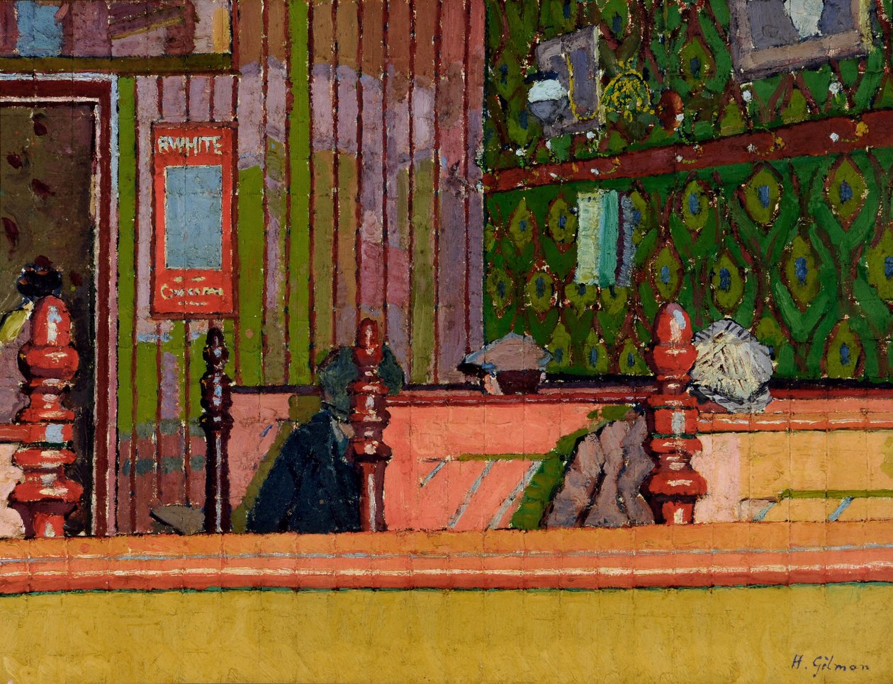 Ruokatalo, n. 1914 tekijältä Harold Gilman