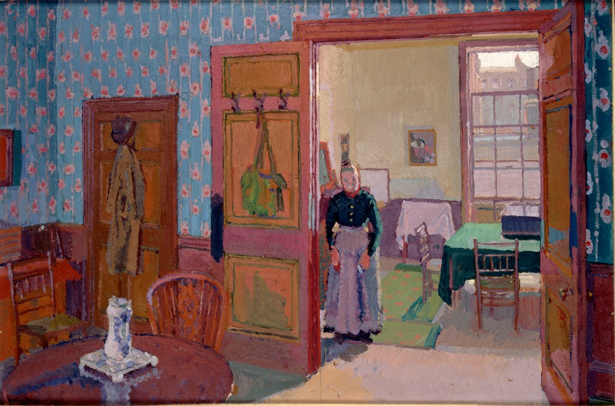 Sisustus rouva Mounterin kanssa, 1916-1917 tekijältä Harold Gilman