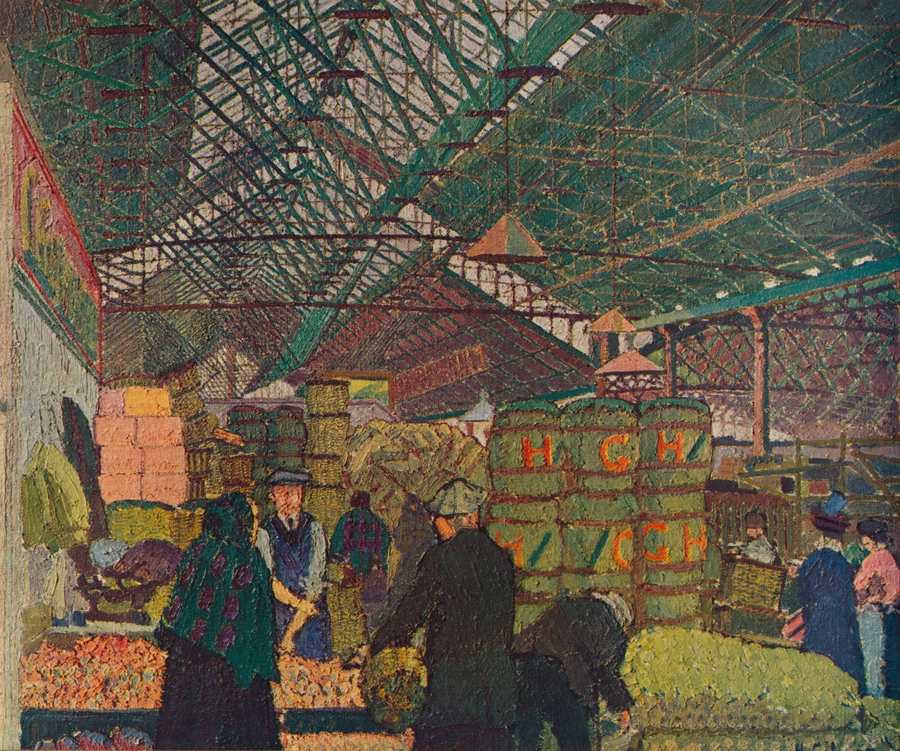 Leeds Market, 1913 1935 tekijältä Harold Gilman