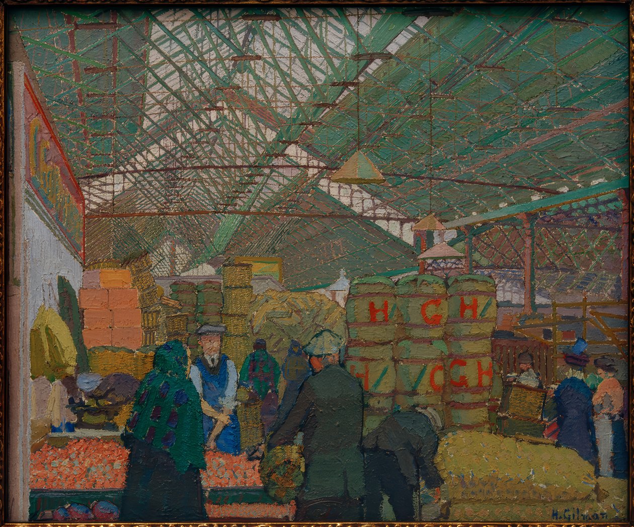 Markt Leedsissä tekijältä Harold Gilman