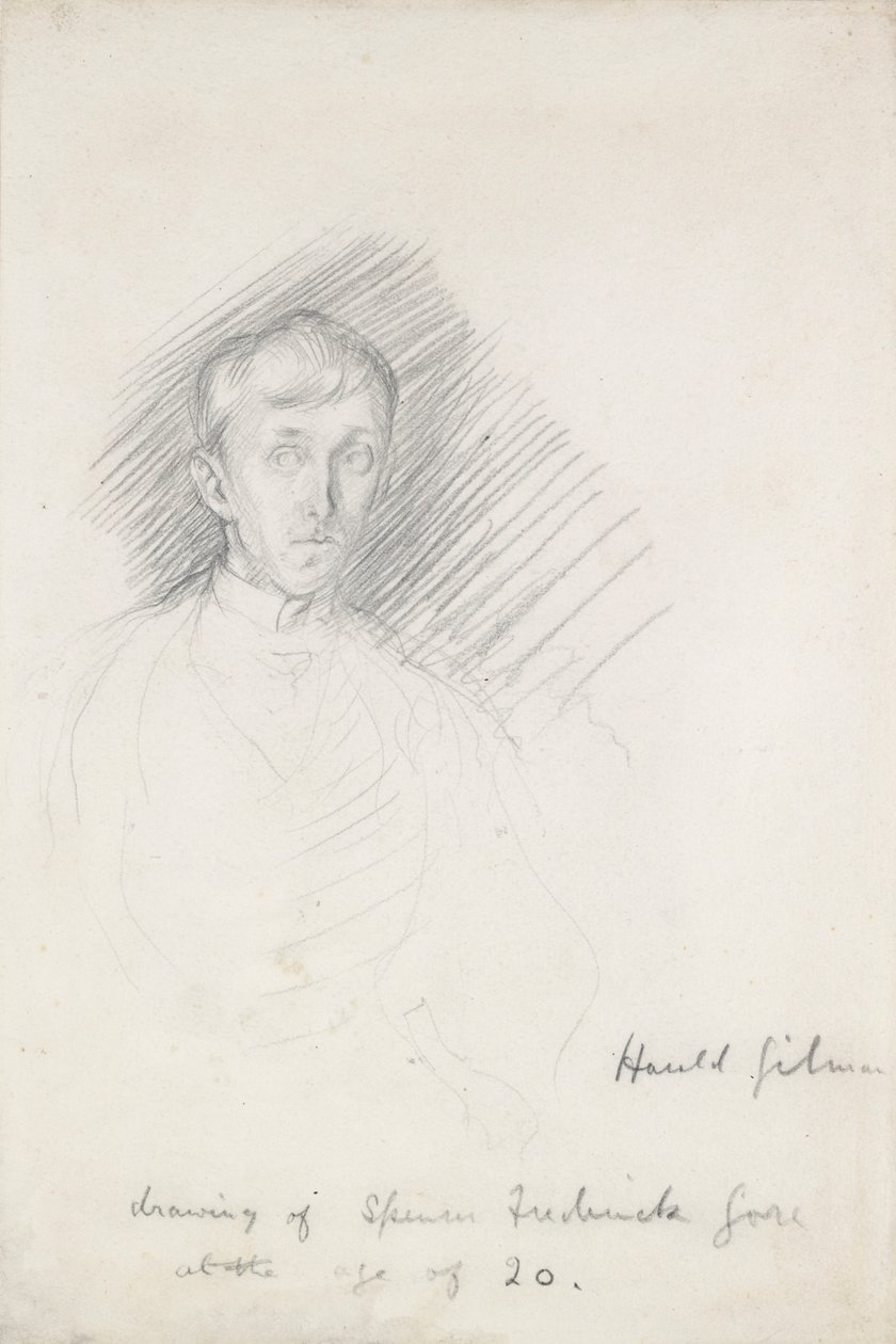 Frederick Spencer Goren muotokuva 1878-1914, c1911-1912 tekijältä Harold Gilman