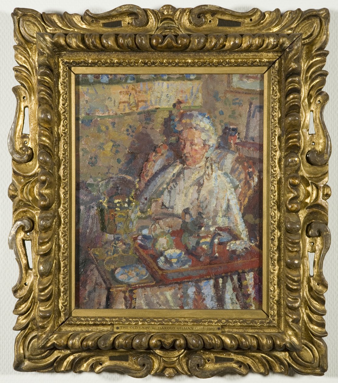 Vanha rouva (öljy kankaalle) tekijältä Harold Gilman
