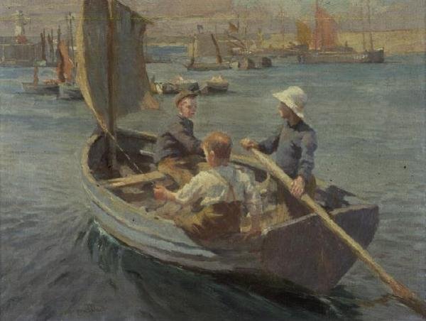 Purjehdus Newlyn Harborissa tekijältä Harold Harvey
