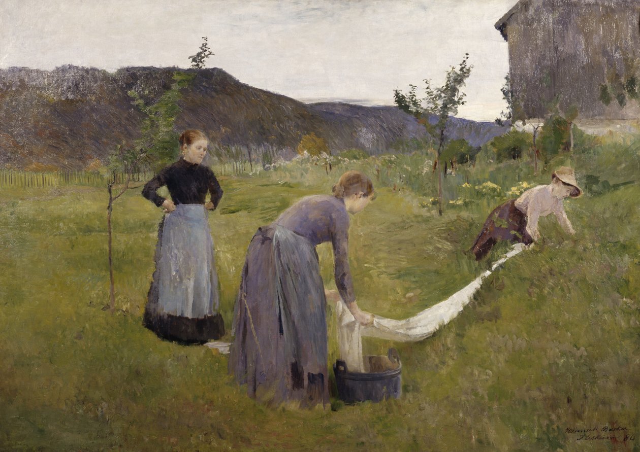 Liinavaatteiden valkaisu tekijältä Harriet Backer