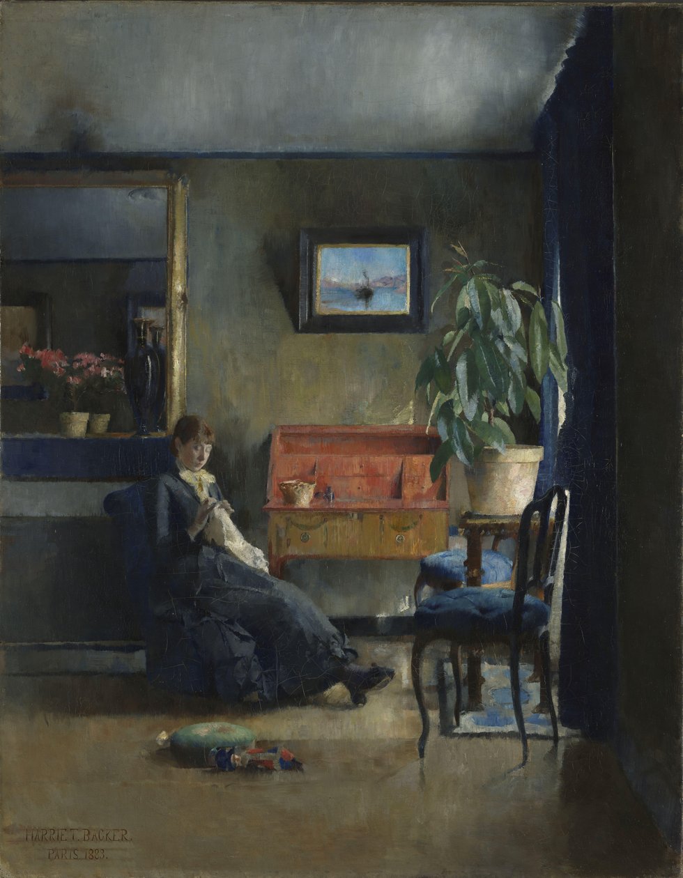 Sininen sisustus tekijältä Harriet Backer