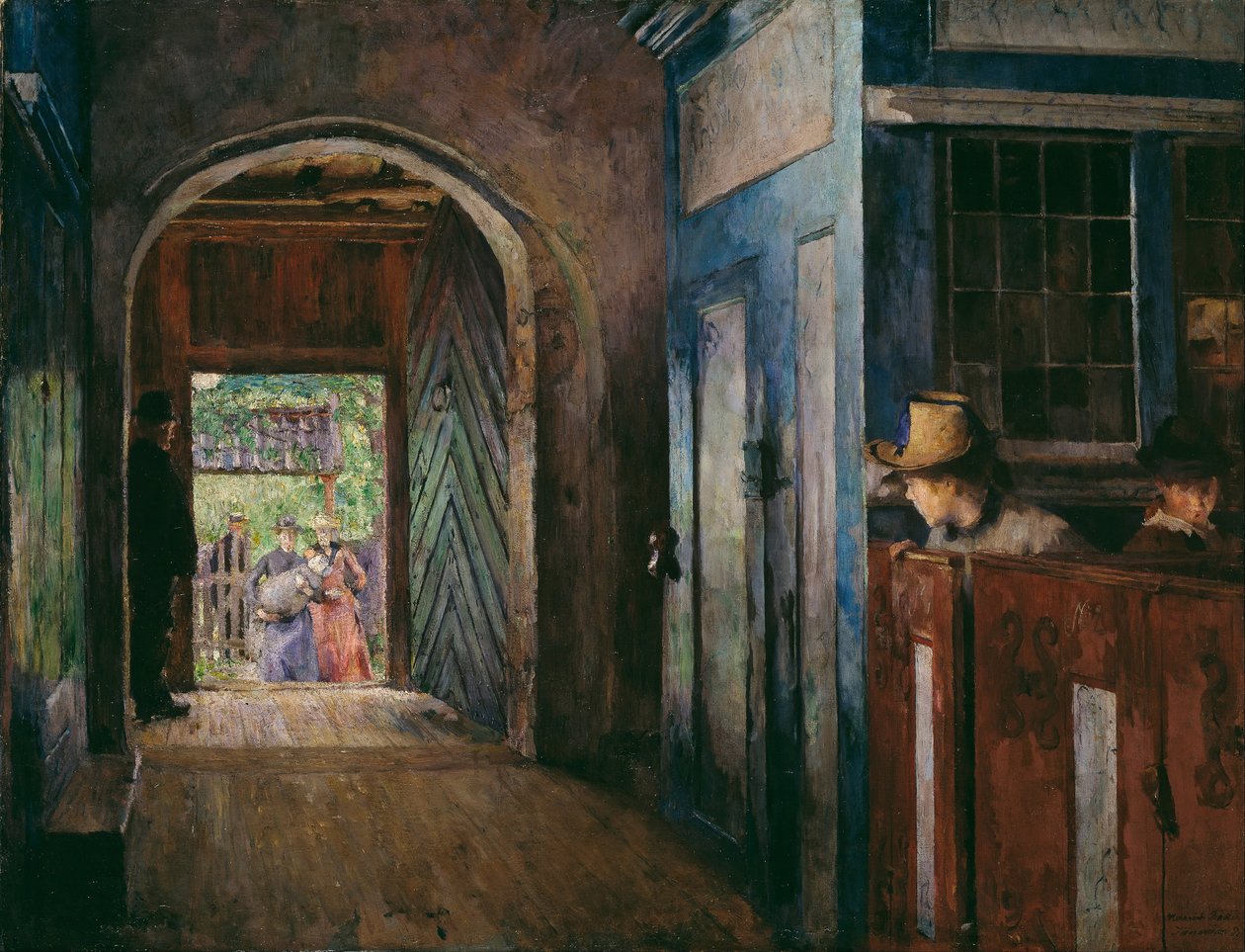 Ristiäiset Tanumin kirkossa tekijältä Harriet Backer