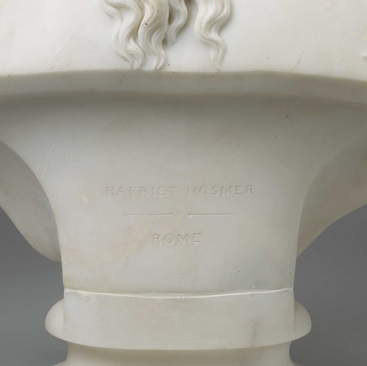 Medusa, n. 1854 (marmori) tekijältä Harriet Goodhue Hosmer