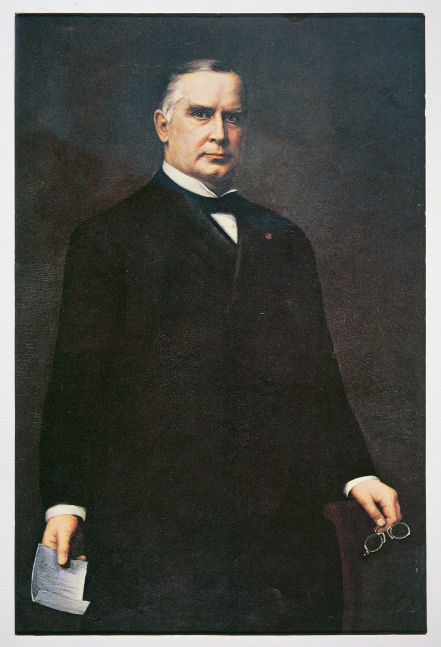 Presidentti William Mckinley (öljy kankaalle) tekijältä Harriet Murphy