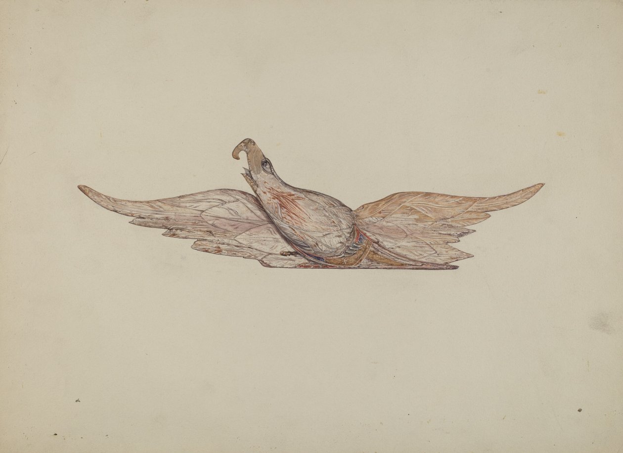 Pieni veistetty Bellamy Eagle, n. 1939. tekijältä Harriette Gale