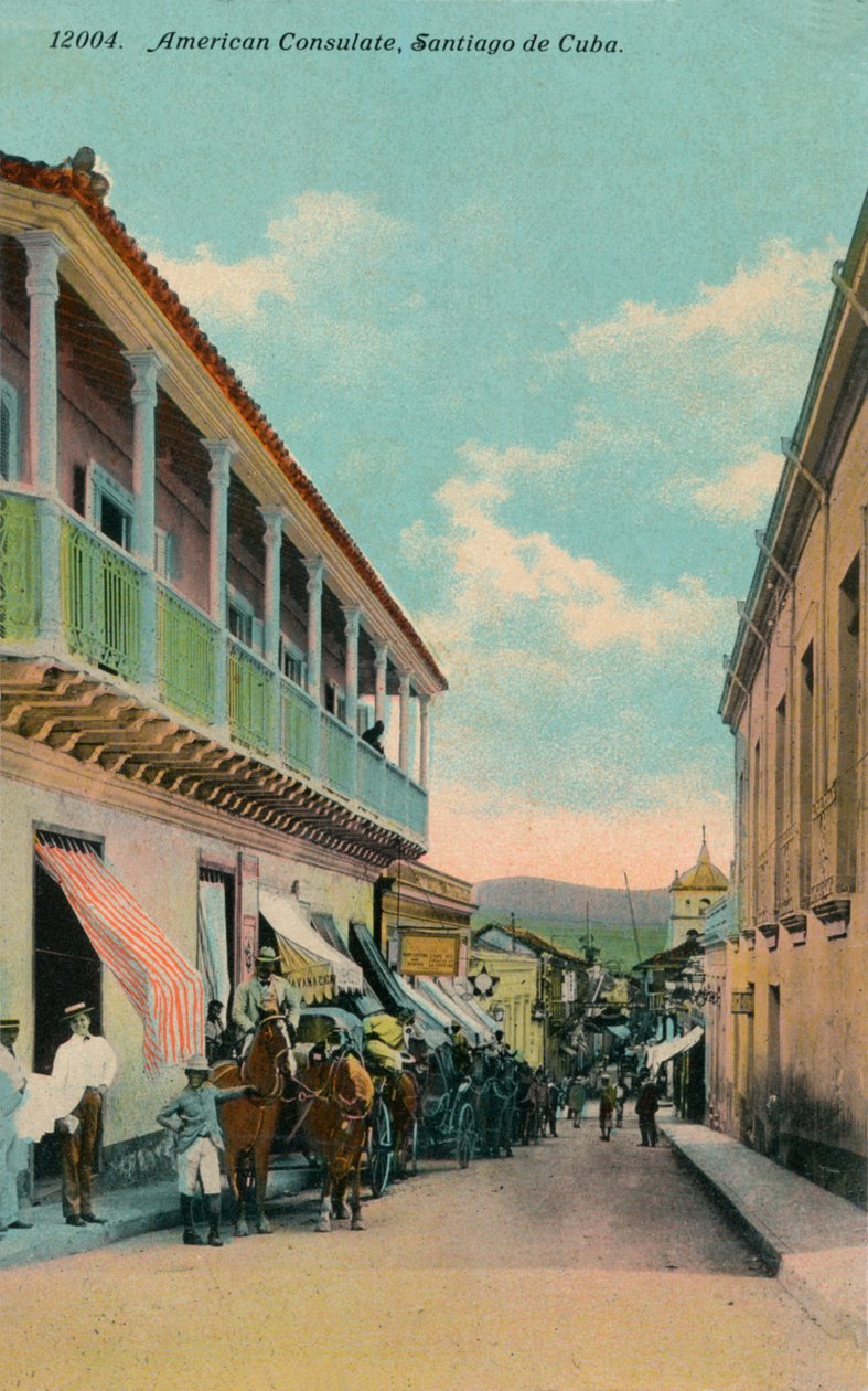 Amerikan konsulaatti, Santiago de Cuba, c1911 tekijältä Harris Bros and Co