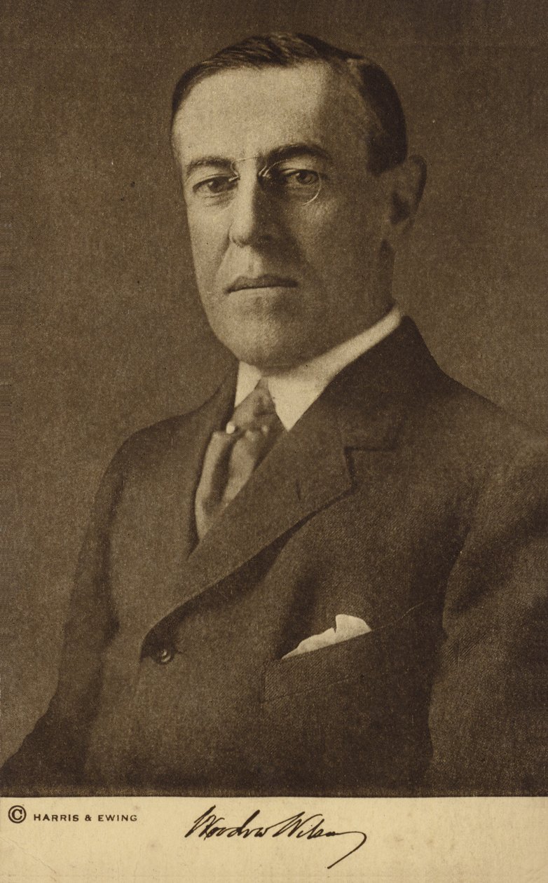 Woodrow Wilson (s/w-kuva) tekijältä Harris & Ewing