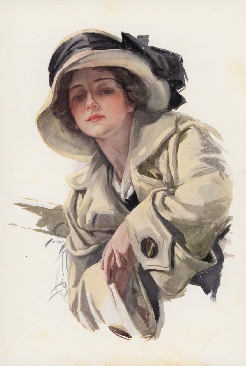 Tervetuliaisballadi (värilitografia) tekijältä Harrison Fisher