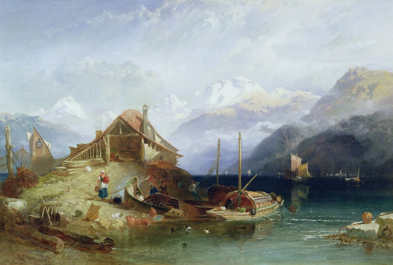 Thuninjärvi, 1852 tekijältä Harry John Johnson