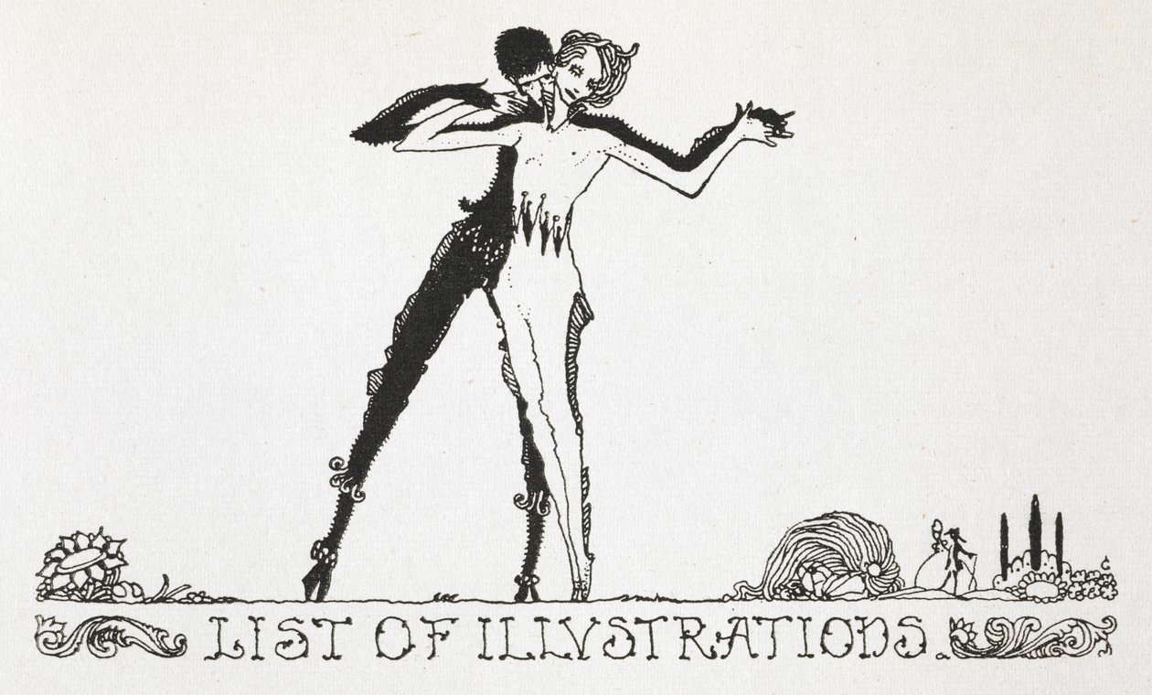 Mies ja nainen tanssimassa. tekijältä Harry Clarke