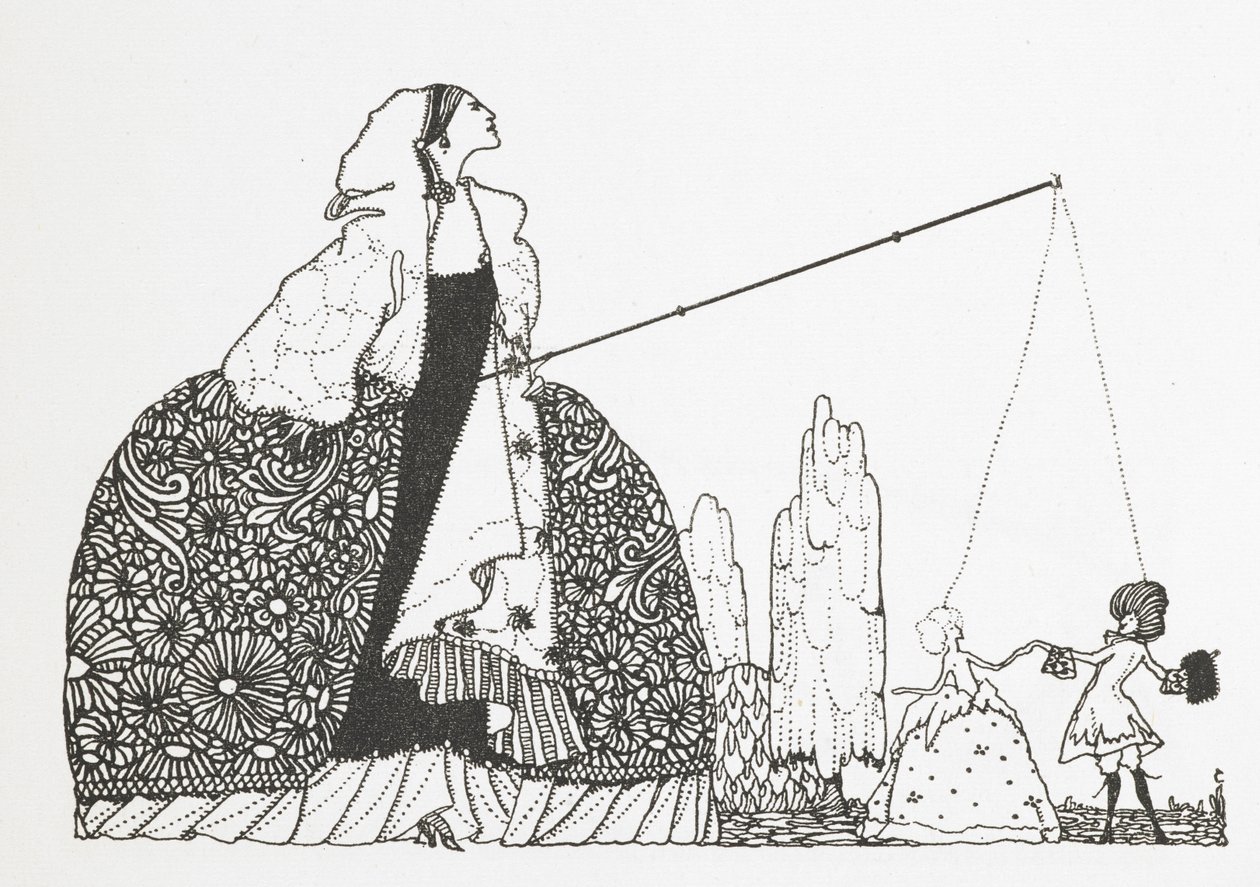 Nainen nukkemestarina. tekijältä Harry Clarke