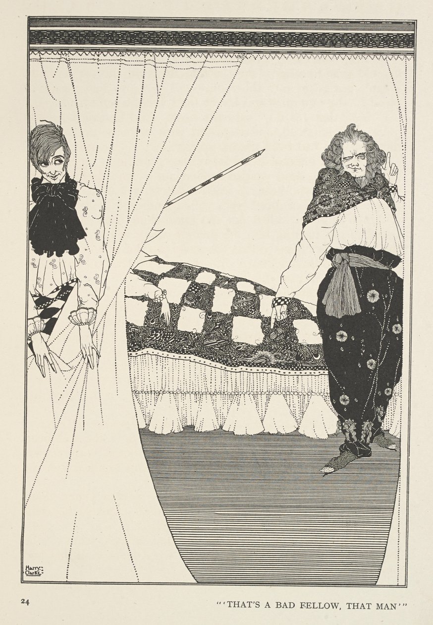 Suuri Klaus ja Pikku Claus. Se on huono mies, se mies. tekijältä Harry Clarke