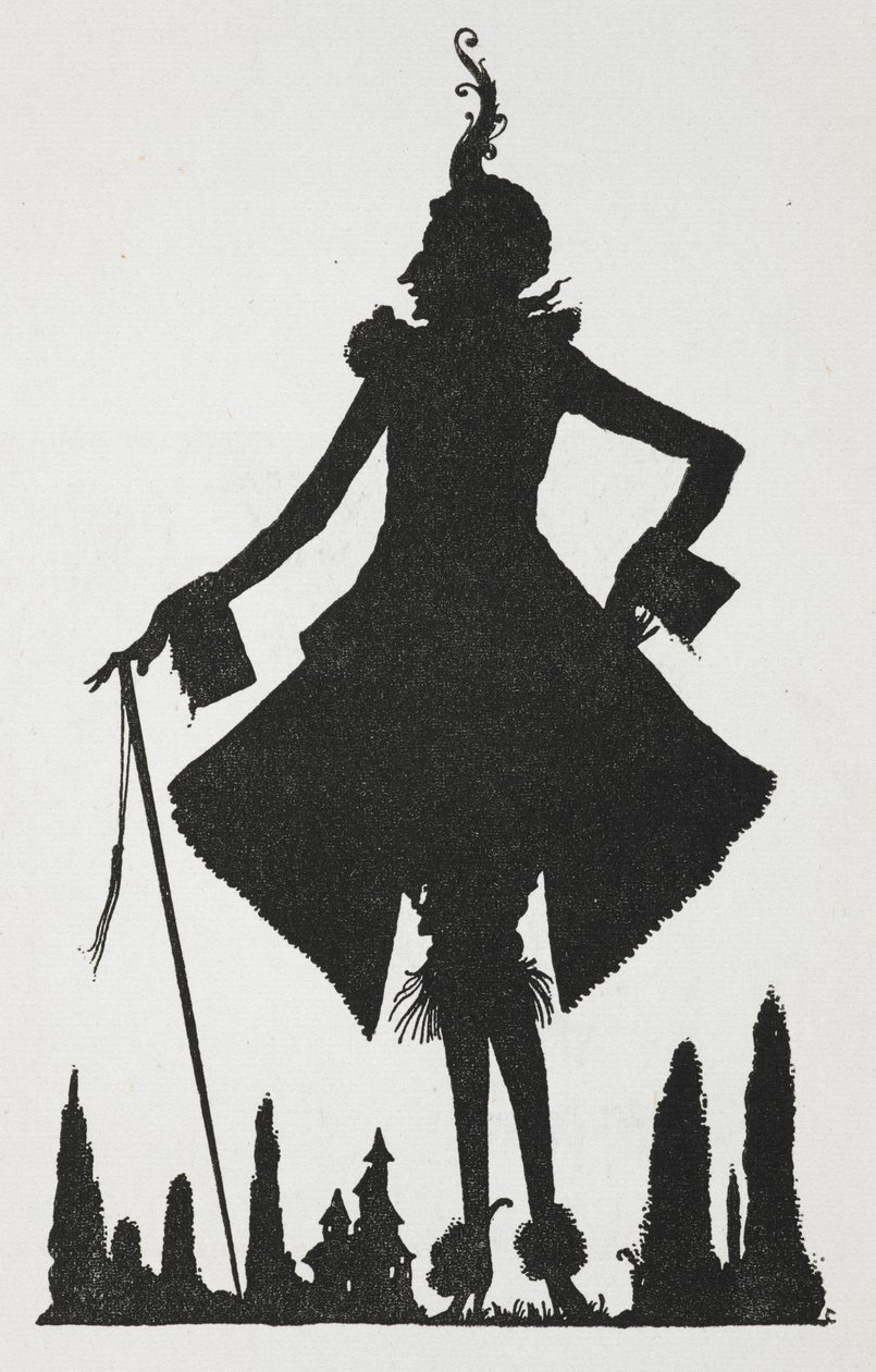 Kuvitus tarinalle "Riquet with the tuft". tekijältä Harry Clarke