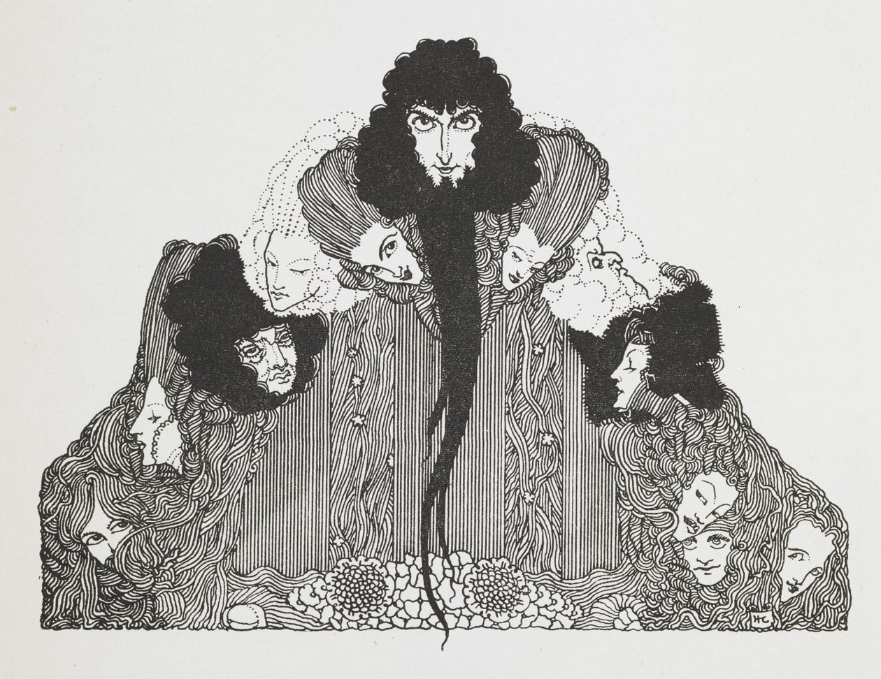 Kuva Siniparrasta. tekijältä Harry Clarke