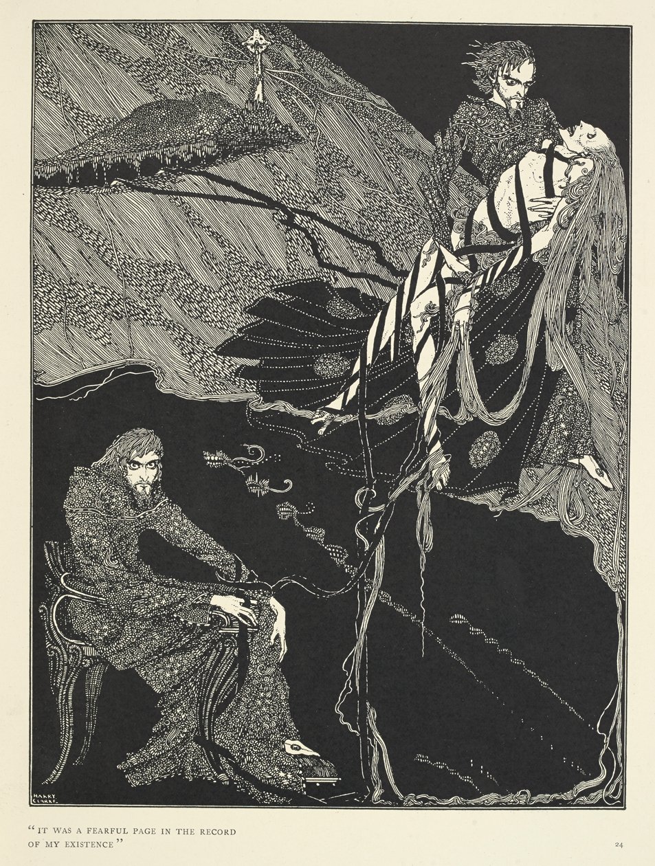 "Se oli pelottava sivu olemassaoloni tietueessa." "Berenice" on Edgar Allan Poen lyhyt kauhutarina. Tarina seuraa miestä nimeltä Egaeus, joka valmistautuu naimisiin serkkunsa Berenicen kanssa. Hänellä on taipumus pudota intensiivisen keskittymisen jaksoihi tekijältä Harry Clarke