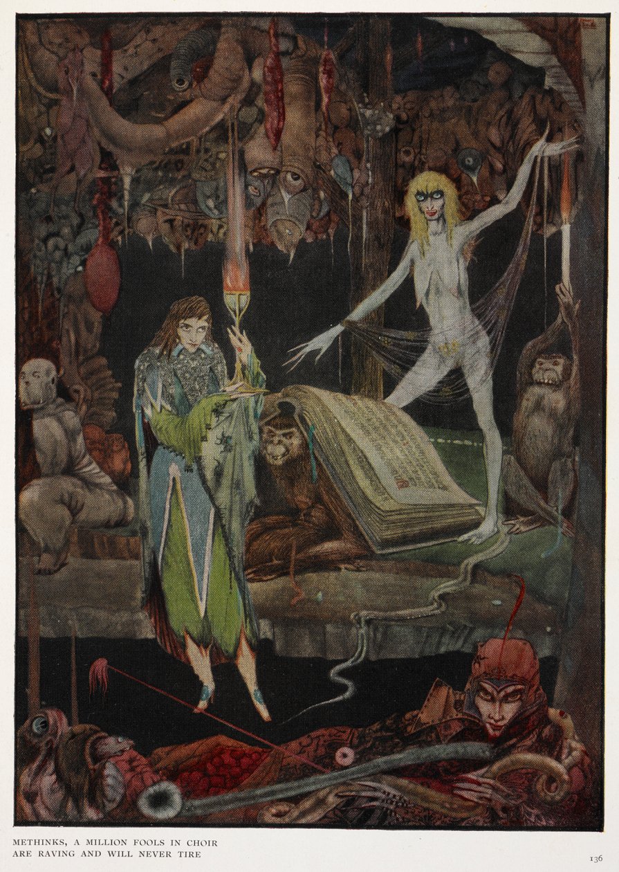 Ajattelee, miljoona hölmöä kuorossa, raivoaa eivätkä koskaan väsy tekijältä Harry Clarke