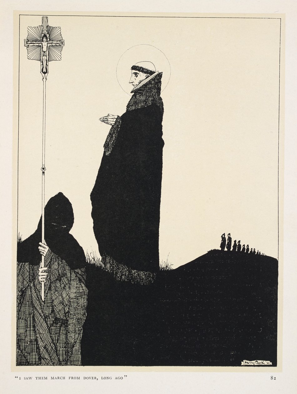 Kuoleva isänmaallinen. "Näin heidän marssivan Doverista kauan sitten" tekijältä Harry Clarke