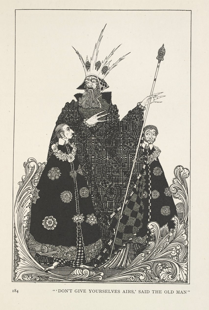 Tonttumäki. "Älkää antako ilmaa", sanoi vanha mies. tekijältä Harry Clarke