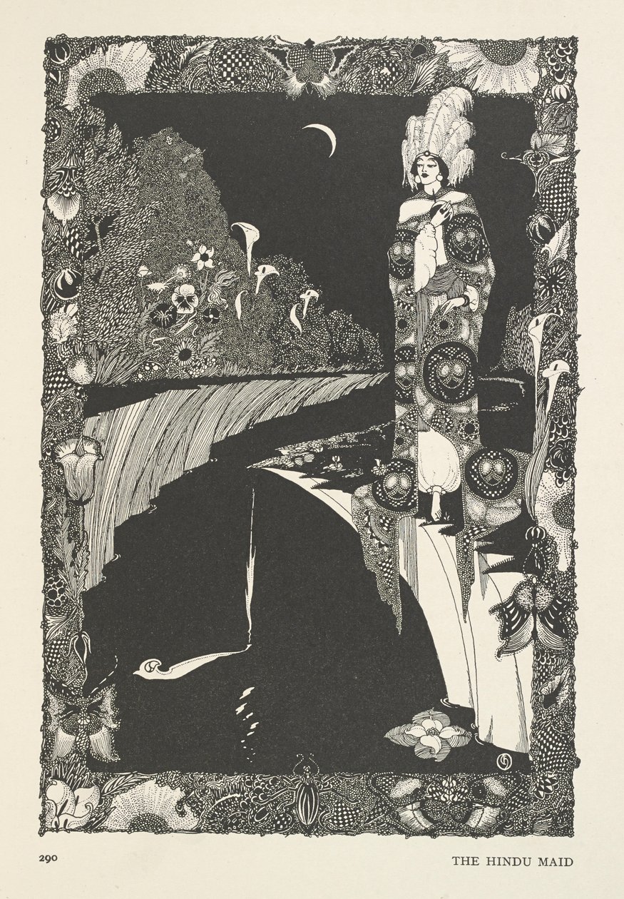 Hindulainen piika. tekijältä Harry Clarke