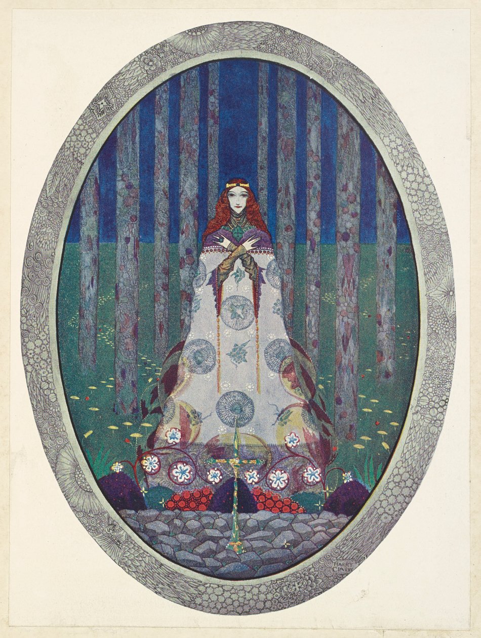 Marsh Kingin tytär. Hän oli jälleen kerran kaunis neito. tekijältä Harry Clarke