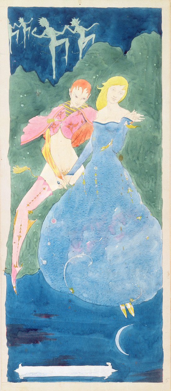 Huonekalut ja erilaiset esineet 1100- ja 1300-luvuilta tekijältä Harry Clarke
