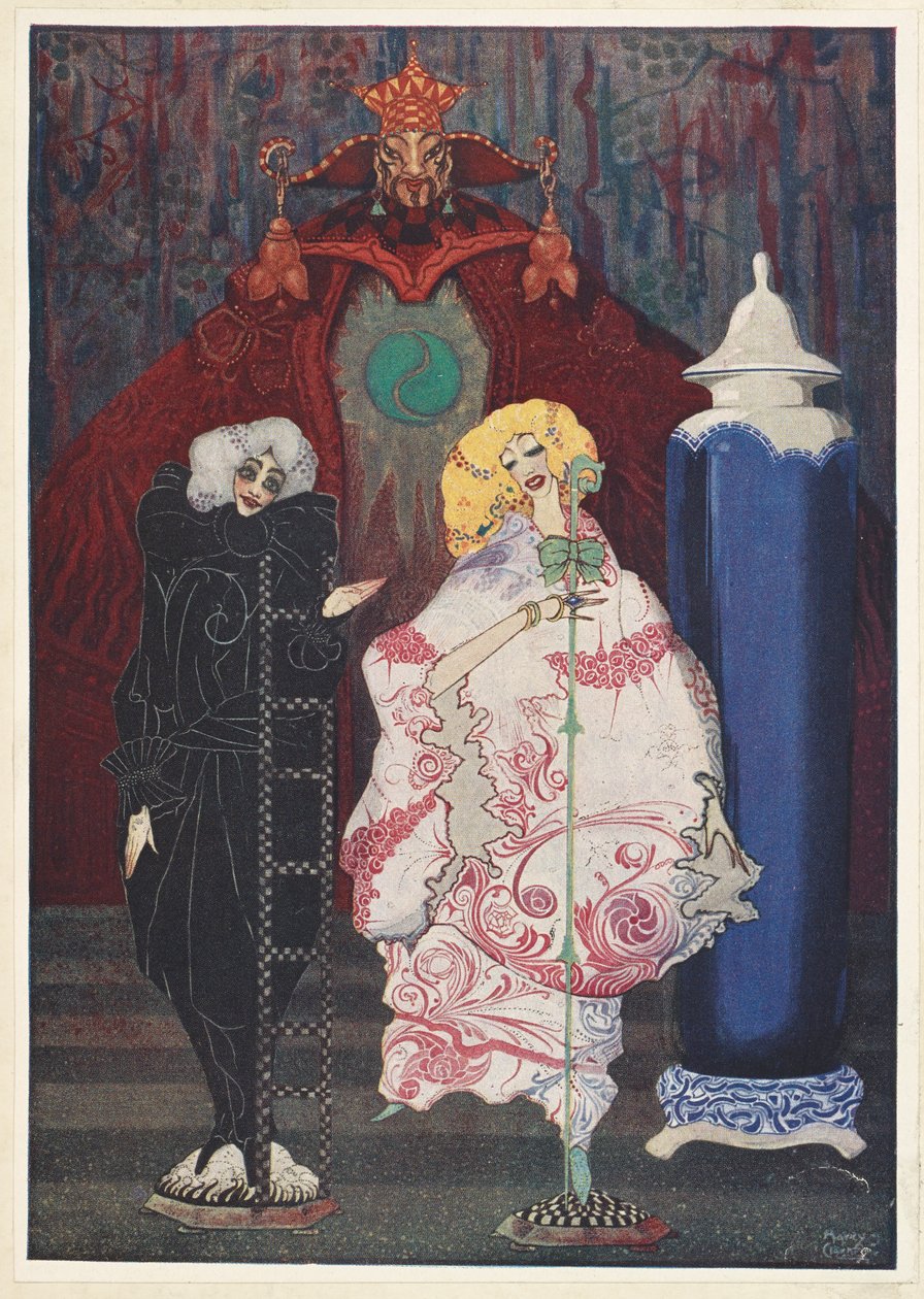 Paimentar ja nuohoaja. "Onko sinulla todella rohkeutta lähteä kanssani laajaan maailmaan?" kysyi Nuohooja. tekijältä Harry Clarke