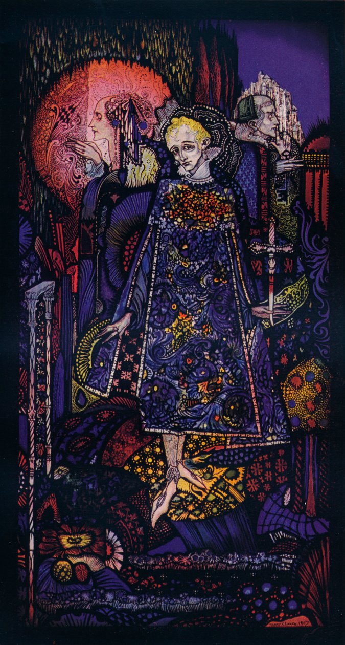 Hullun prinssin laulu, 1917 tekijältä Harry Clarke