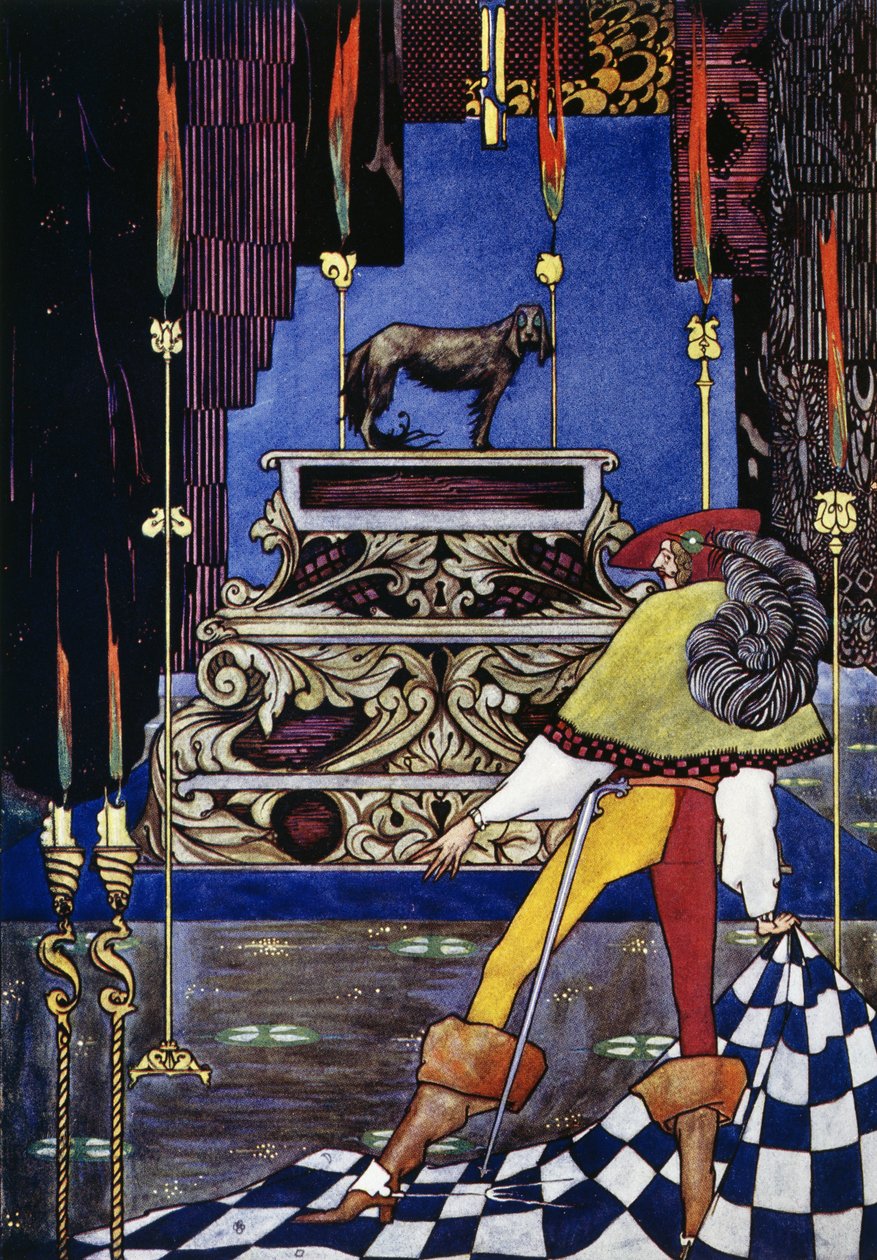 Tinderbox, Hans Christian Andersenin (1805-1875) satu, Harry Clarken (1890-1931) kuvitus tekijältä Harry Clarke