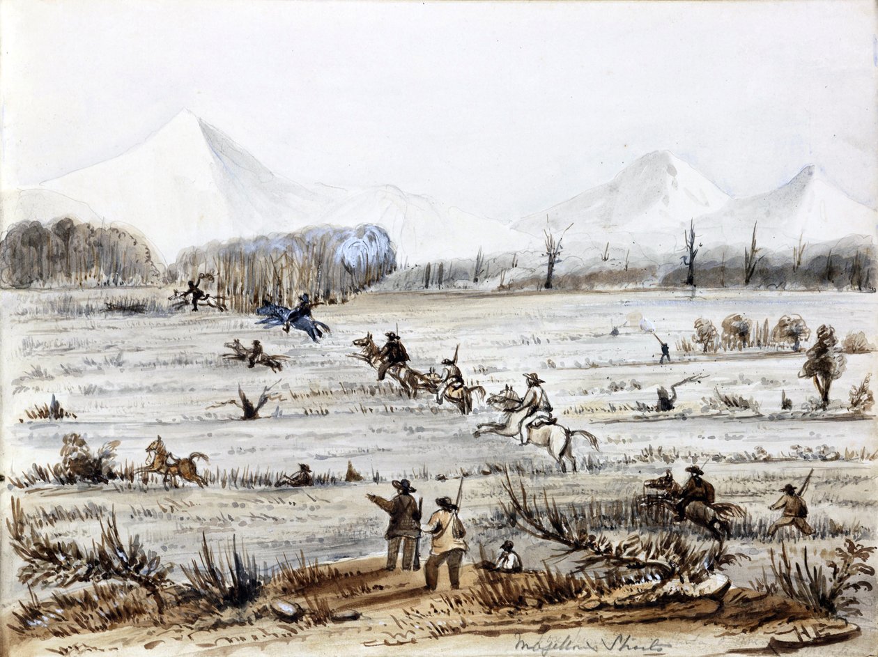 Ketunmetsästys, Magellansalmi (Chile) tekijältä Harry Edmond Edgell