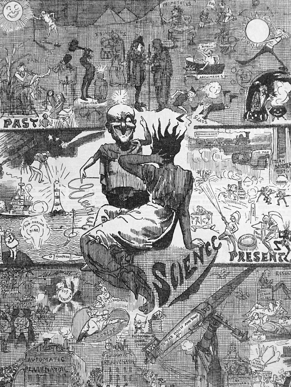 Tieteen soveltaminen, sen edistyminen menneisyydessä, sen 1800-luvun edut ja 1900-luvun näkymät tekijältä Harry Furniss