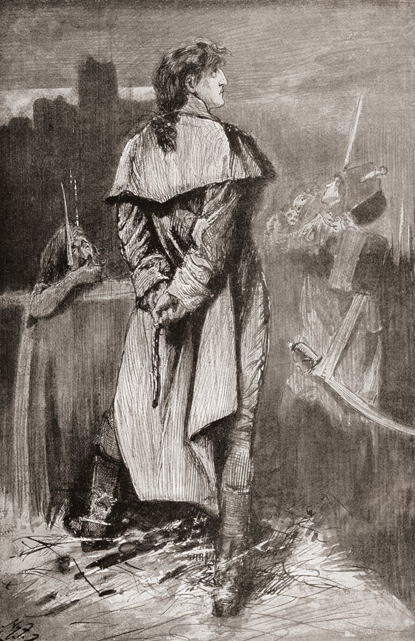 Kuvitus Charles Dickensin romaaniin Tarina kahdesta kaupungista tekijältä Harry Furniss