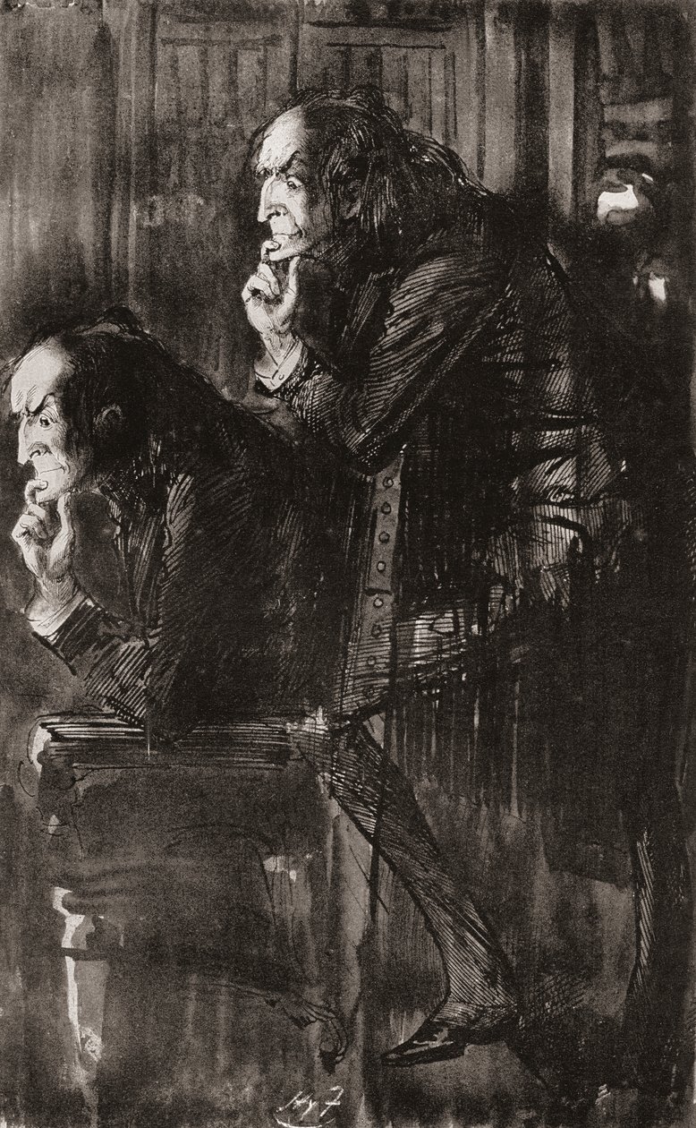 Kuvitus Charles Dickensin romaaniin The Ghost