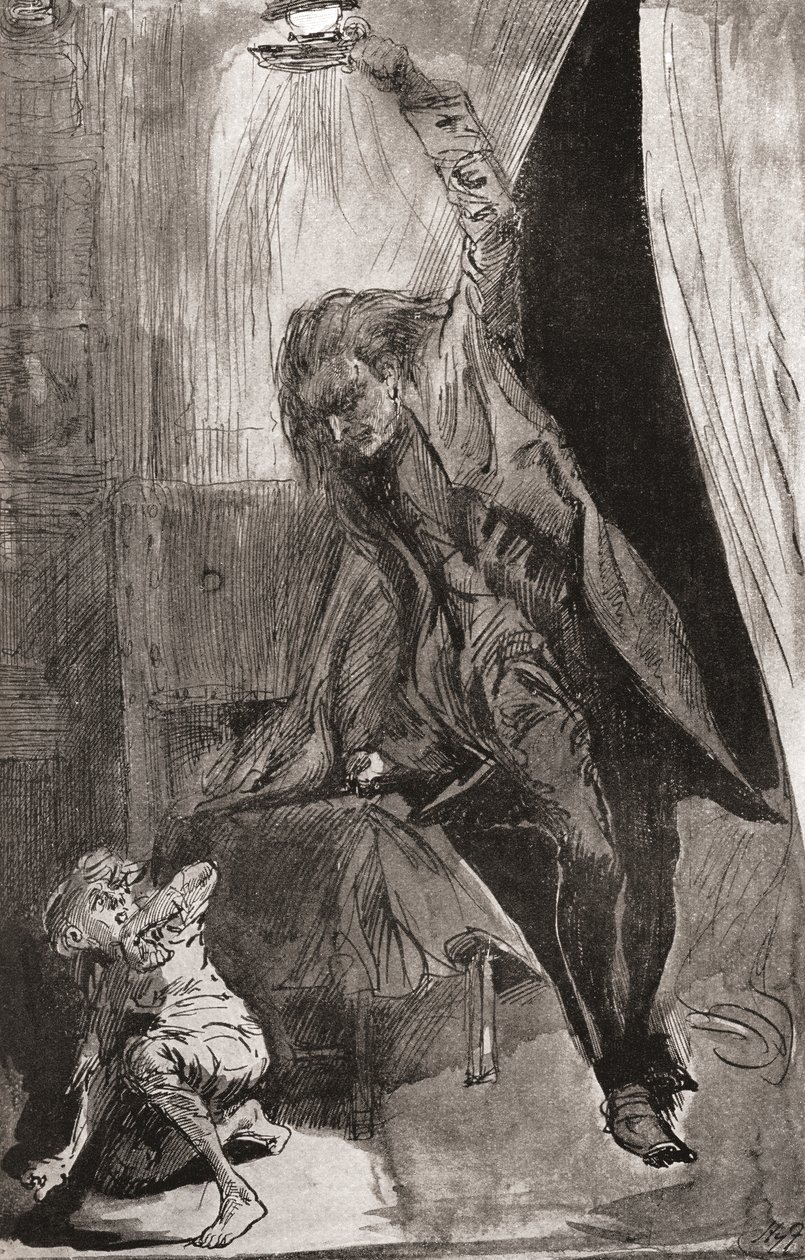 Kuvitus Charles Dickensin romaaniin The Ghost