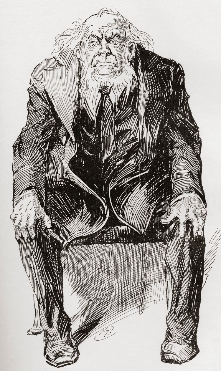 Provis. Harry Furnissin kuvitus Charles Dickensin romaanille Great Expectations, The Testimonial Edition -julkaisusta, joka julkaistiin vuonna 1910. tekijältä Harry Furniss