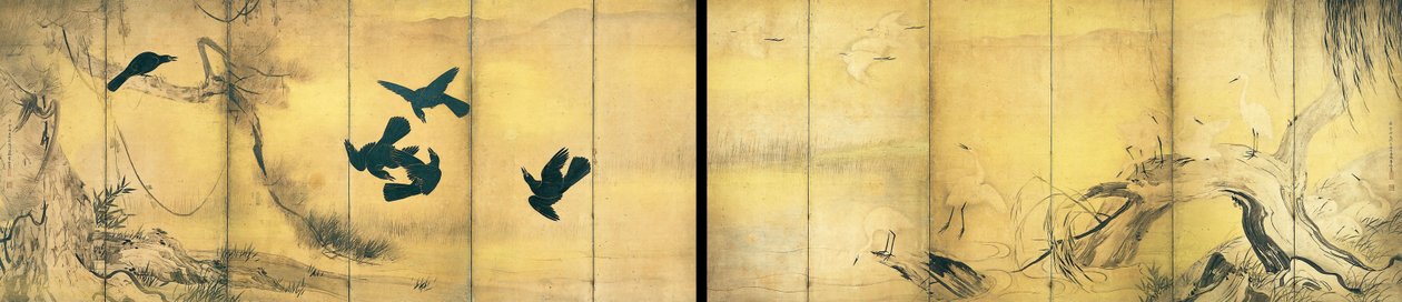 Varikset ja haikarat (tärkeä kulttuurikohde) tekijältä Hasegawa Tohaku